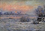 Winter Sun Lavacourt by Claude Monet